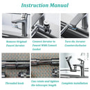 Torneira 1440°🔄 e Antirrespingo 💧 Perfeito para todas as torneiras da sua casa! 🏠✨